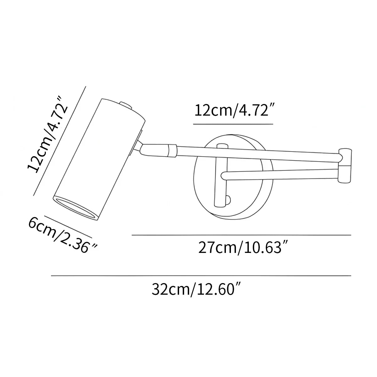 Swing Arm Wall Sconce for Bedroom | Desfino