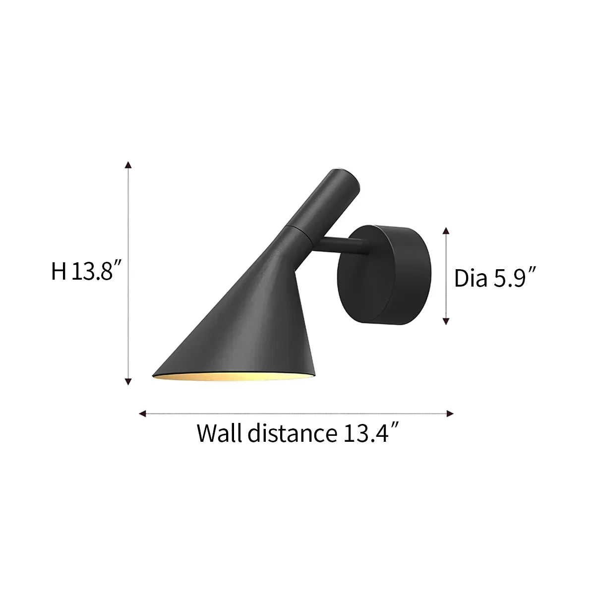 Outdoor Waterproof Conical Wall Lamp | Desfino