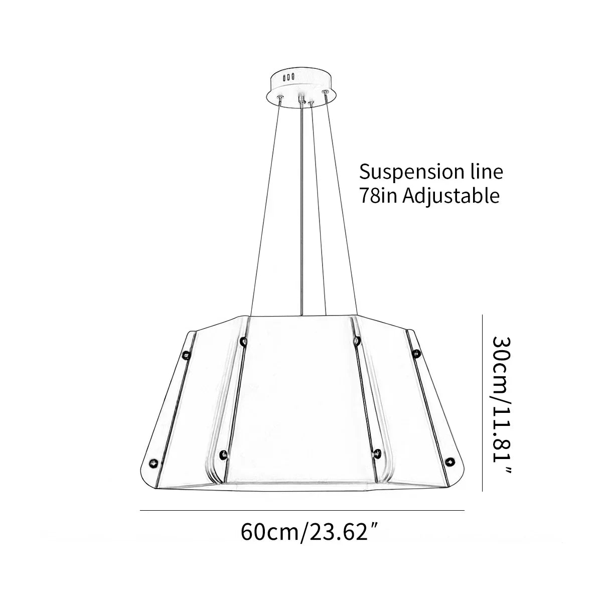 Outward Turning Circular Cone Acoustic Pendant Light | Desfino