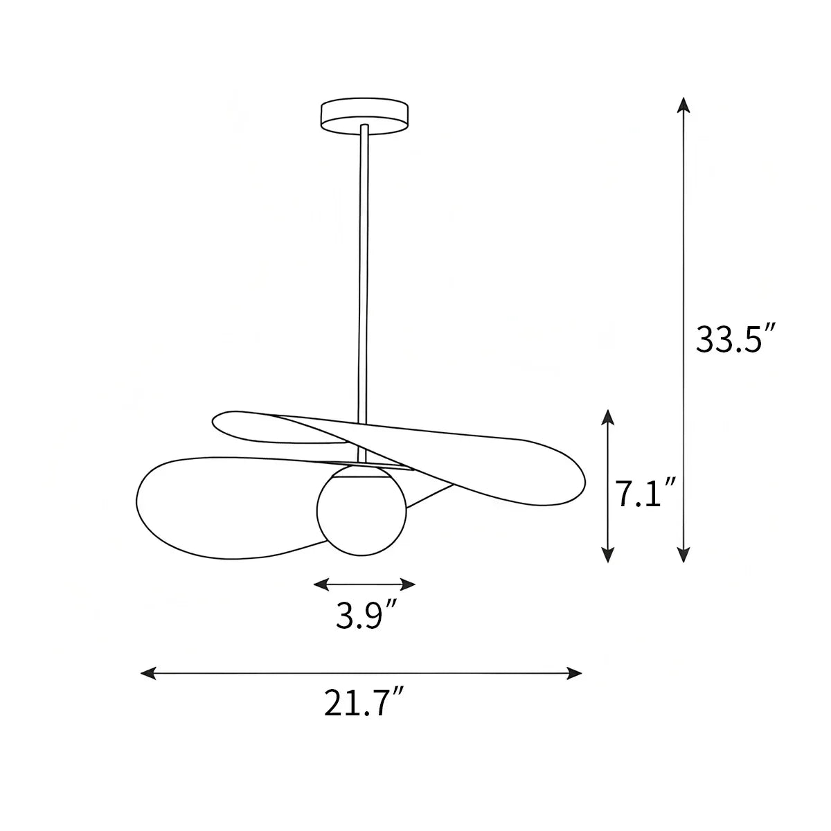 Olivia Pendant Light for Dining Room | Desfino
