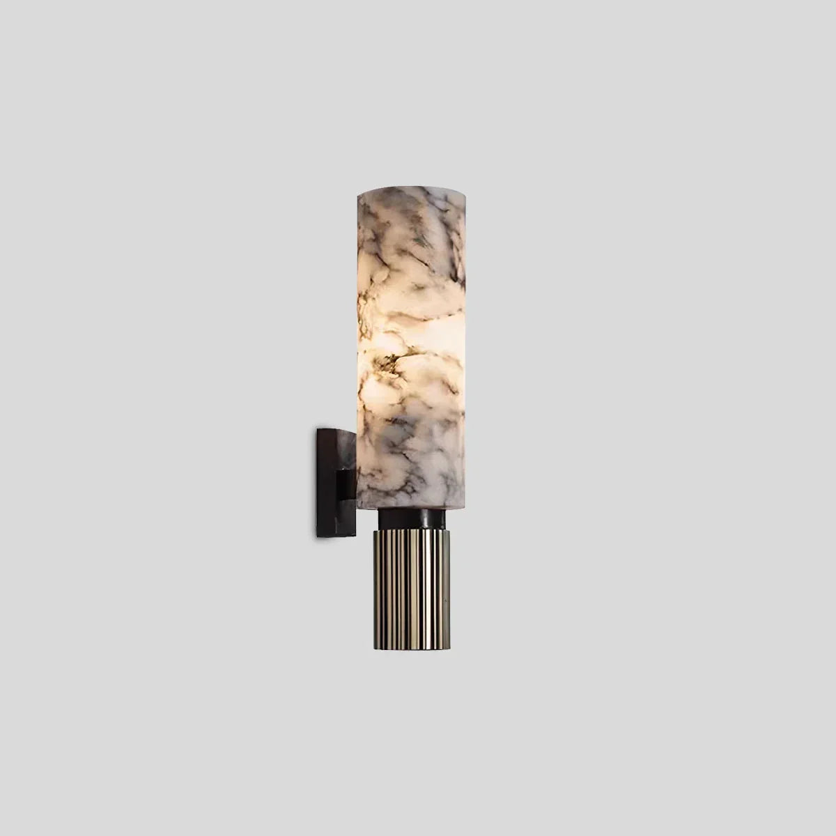 Kreative säulenförmige dekorative Wandleuchte aus spanischem Alabaster | Desfino