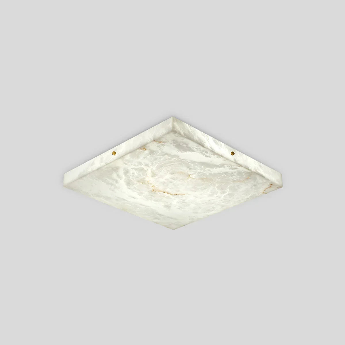 Minimalism Ultra Thin Square Spanish Alabaster Ceiling Light | Desfino