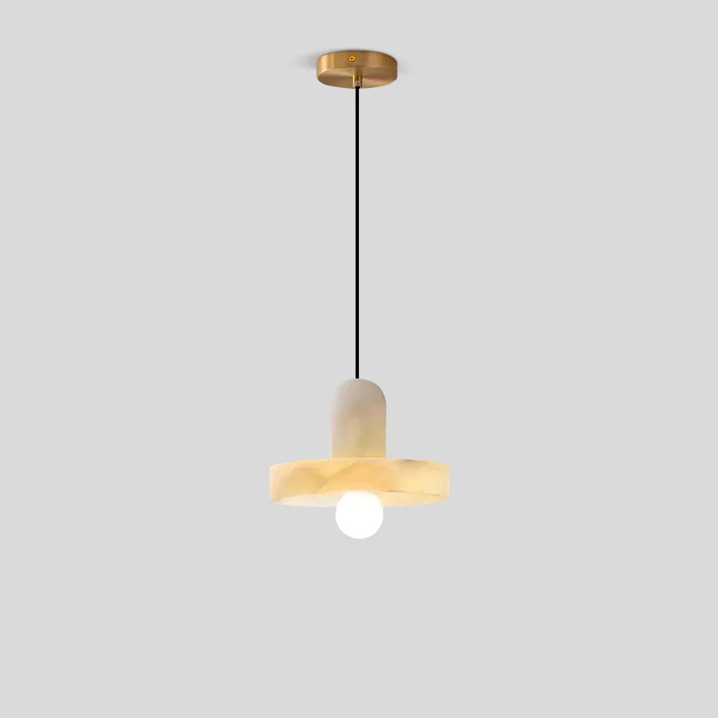 Natural Spanish Alabaster Pendant Light for Bedroom | Desfino