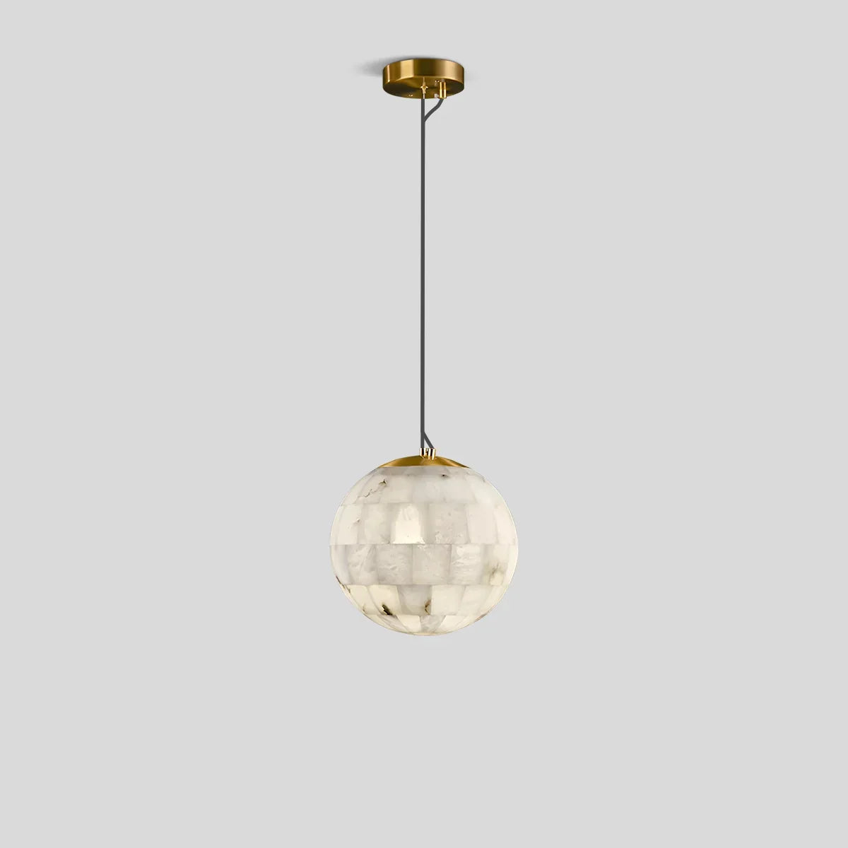 Modern Creative Spliced Ball Spanish Alabaster Pendant Light | Desfino