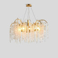Crystal Tassel Chandelier for Living Room | Desfino