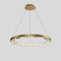 Luxury Circle Crystal Chandelier for Living Room | Desfino