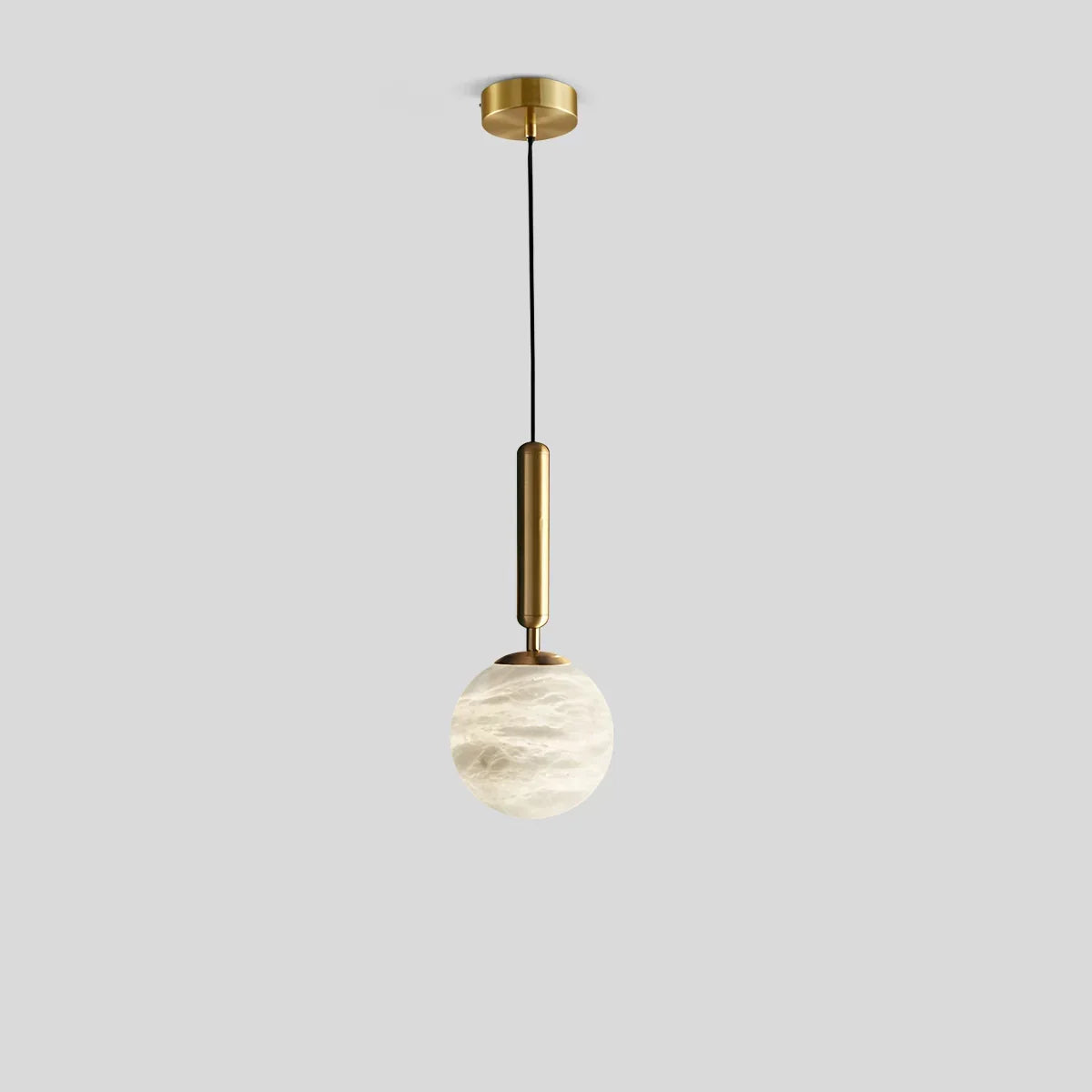 Modern Globe Spanish Alabaster Pendant Light | Desfino