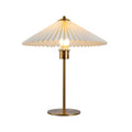 Perla Pleated Table Lamp for Bedroom | Desfino