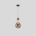 Industrial Glass Pendant Light for Bedroom | Desfino