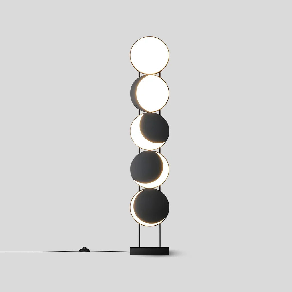 Minimalist Moon Phase Floor Lamp | Desfino