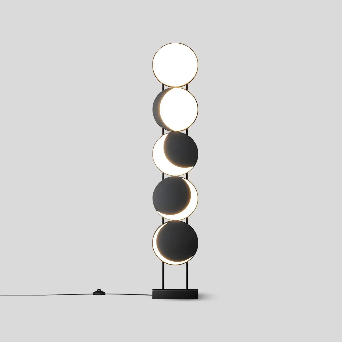 Minimalist Moon Phase Floor Lamp | Desfino