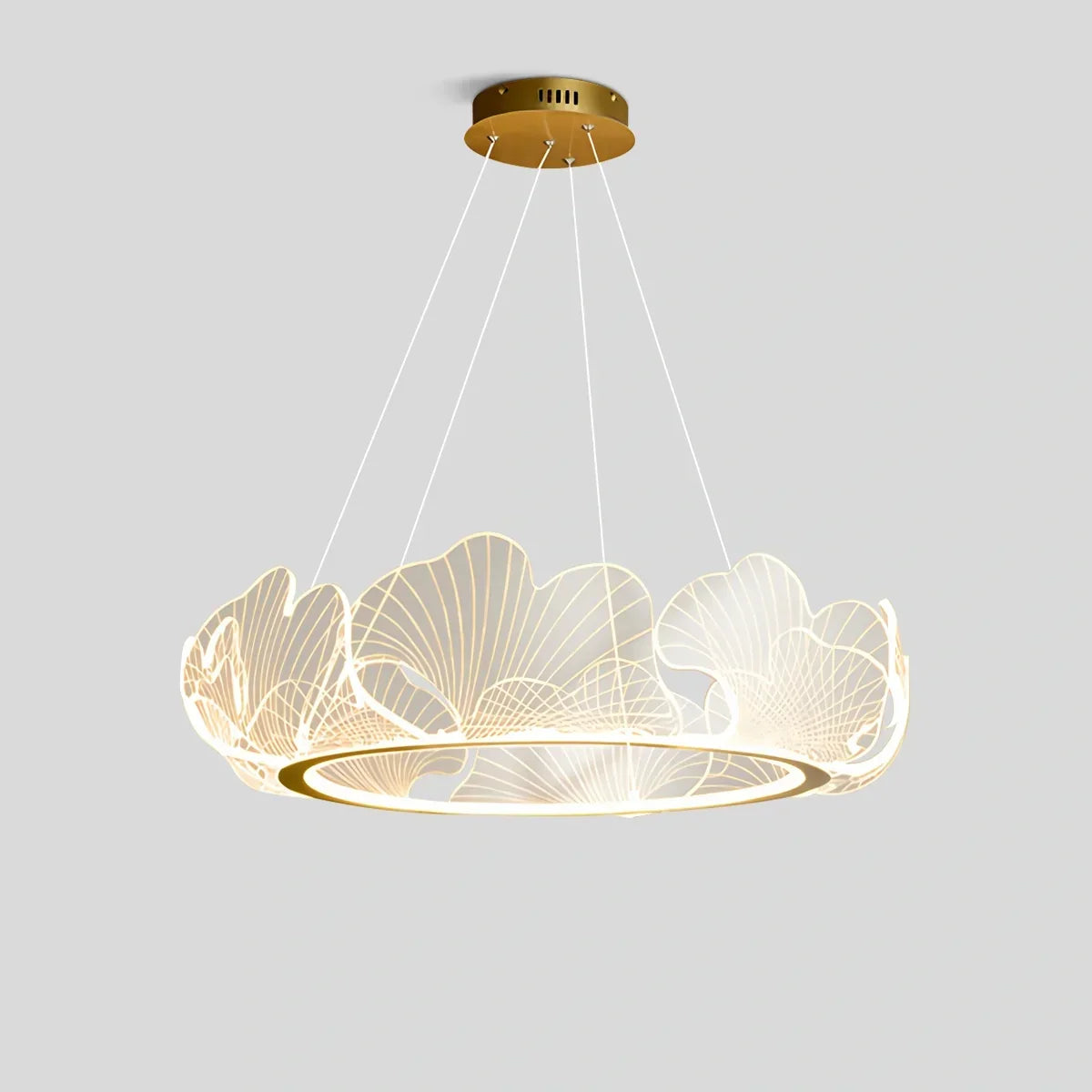 Ginkgo Leaf Chandelier for Living Room | Desfino