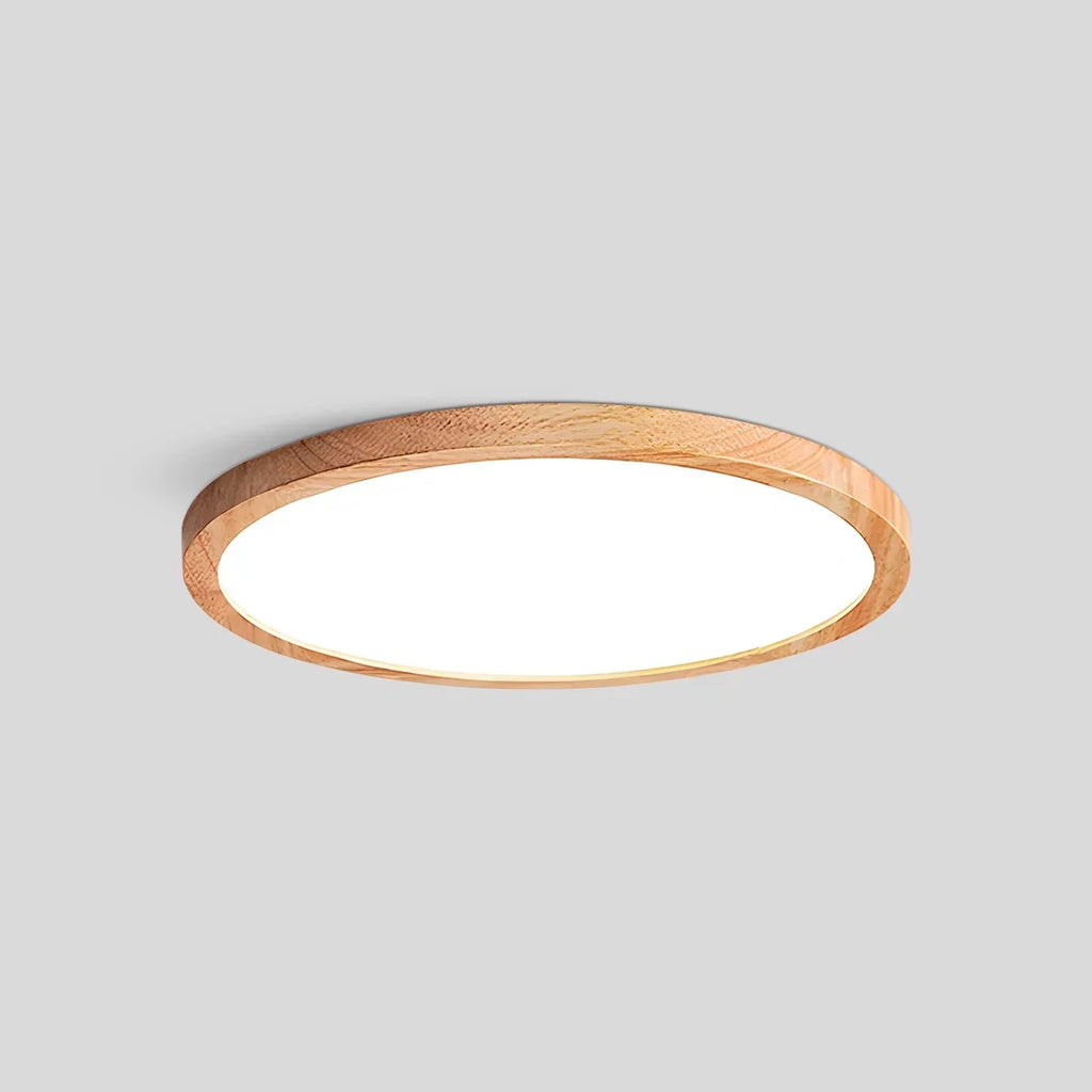 Modern Wood Round Ceiling Light for Bedroom | Desfino