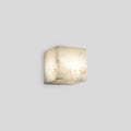 Simple Square Spanish Alabaster Wall Lamp for Living Room | Desfino