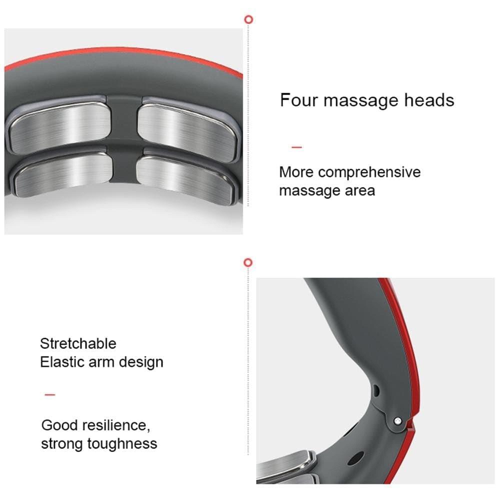 Smart LumaCare 4D-massagerare för nacke och axlar med värme - Desfino