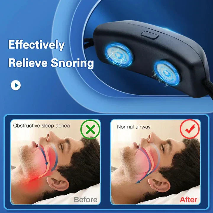 LumaWhisper Portable USB Anti-Snore Sleep Aid — Quiet Vibration Device - Desfino