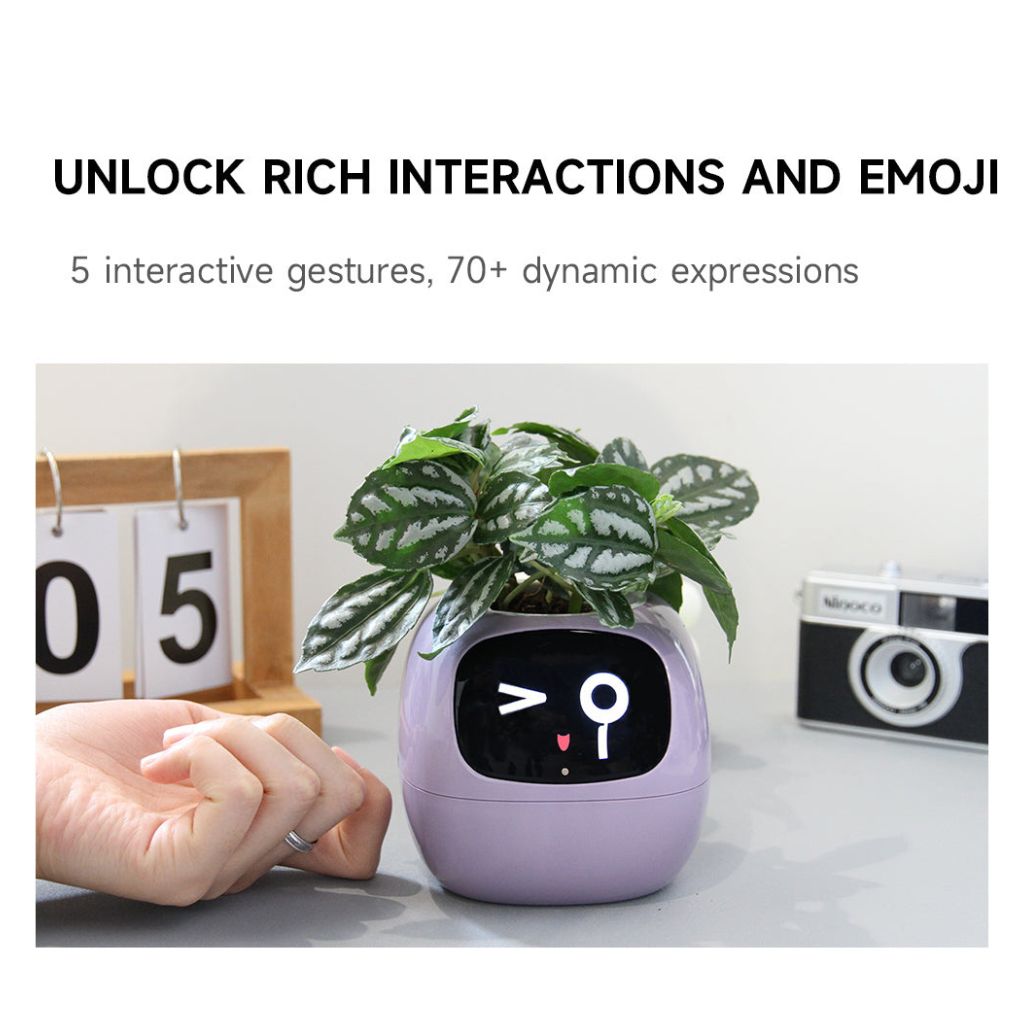 NexiLeaf Smart Planter — 70 Animations, Alexa Connected - Desfino