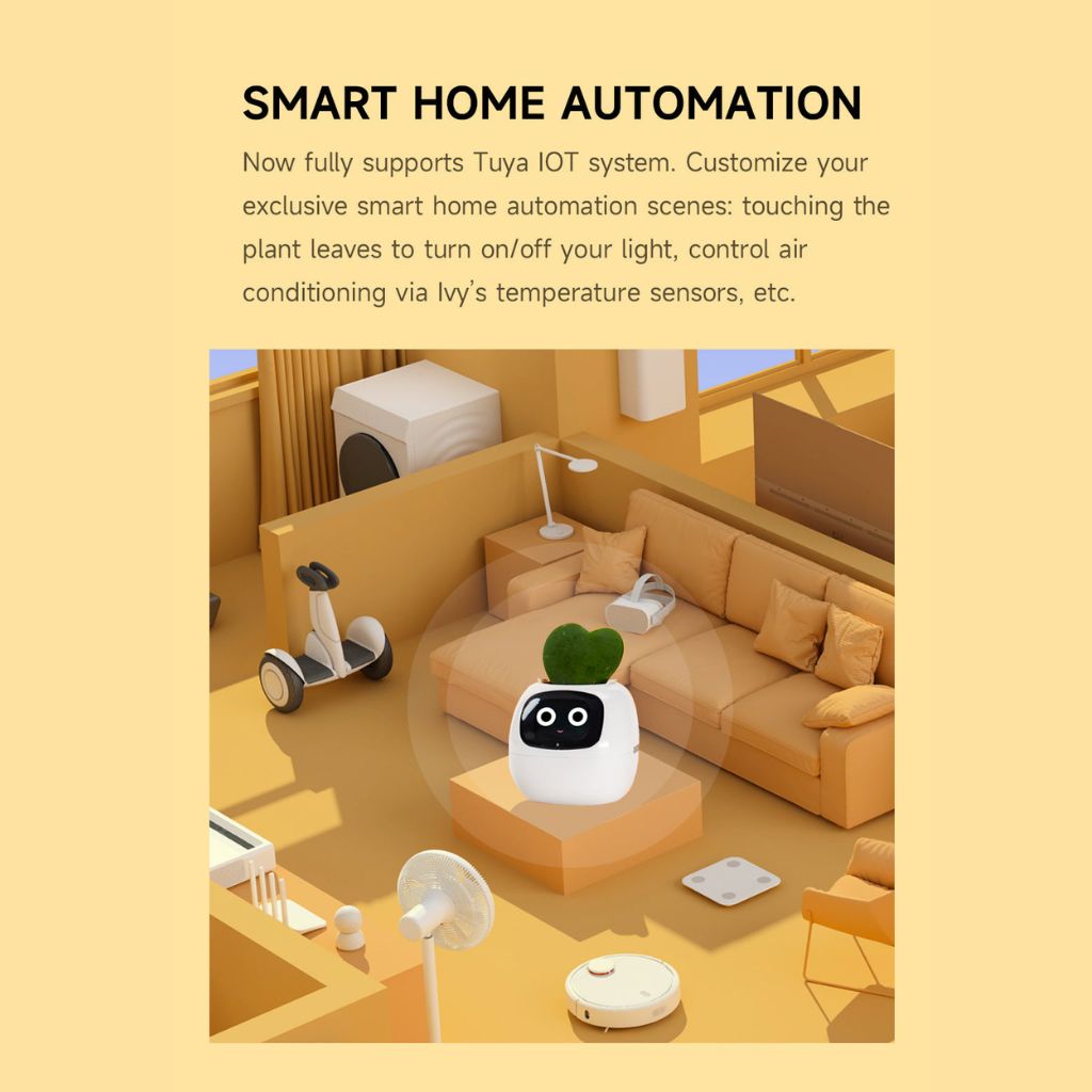 NexiLeaf Smart Planter — 70 Animations, Alexa Connected - Desfino