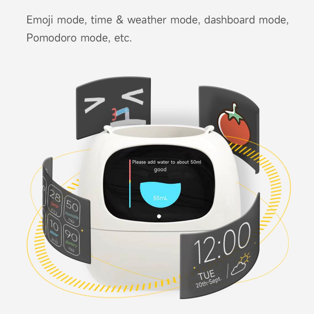 NexiLeaf Smart Planter — 70 Animations, Alexa Connected - Desfino