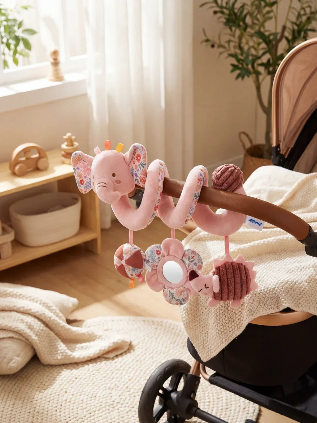 Sensory Wrap-Around Baby Bed Toy — Hanging Nursery Mobile