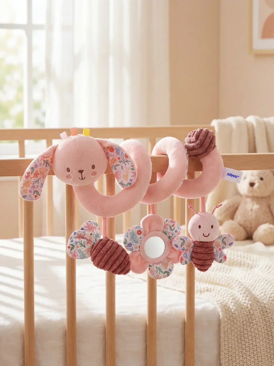 Sensory Wrap-Around Baby Bed Toy — Hanging Nursery Mobile