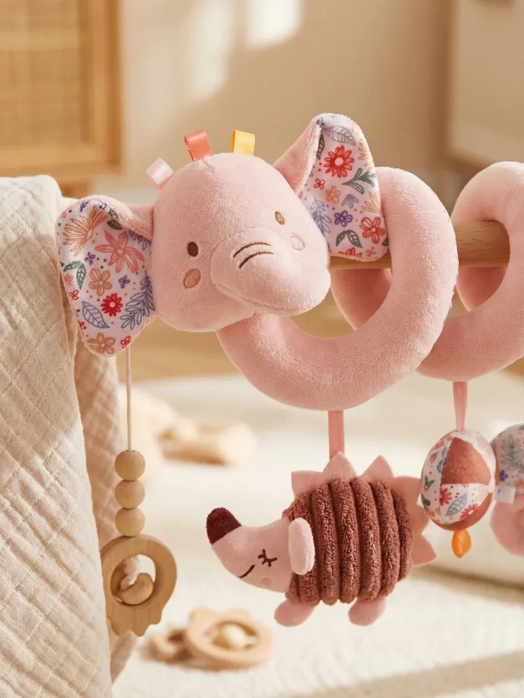 Sensory Wrap-Around Baby Bed Toy — Hanging Nursery Mobile