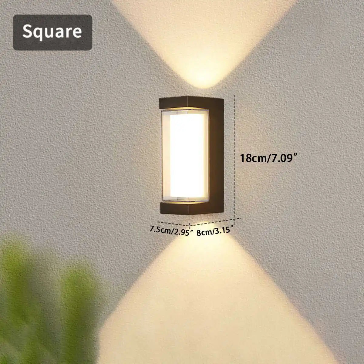 Cylinder & Square Column Outdoor Waterproof Wall Lamp | Desfino