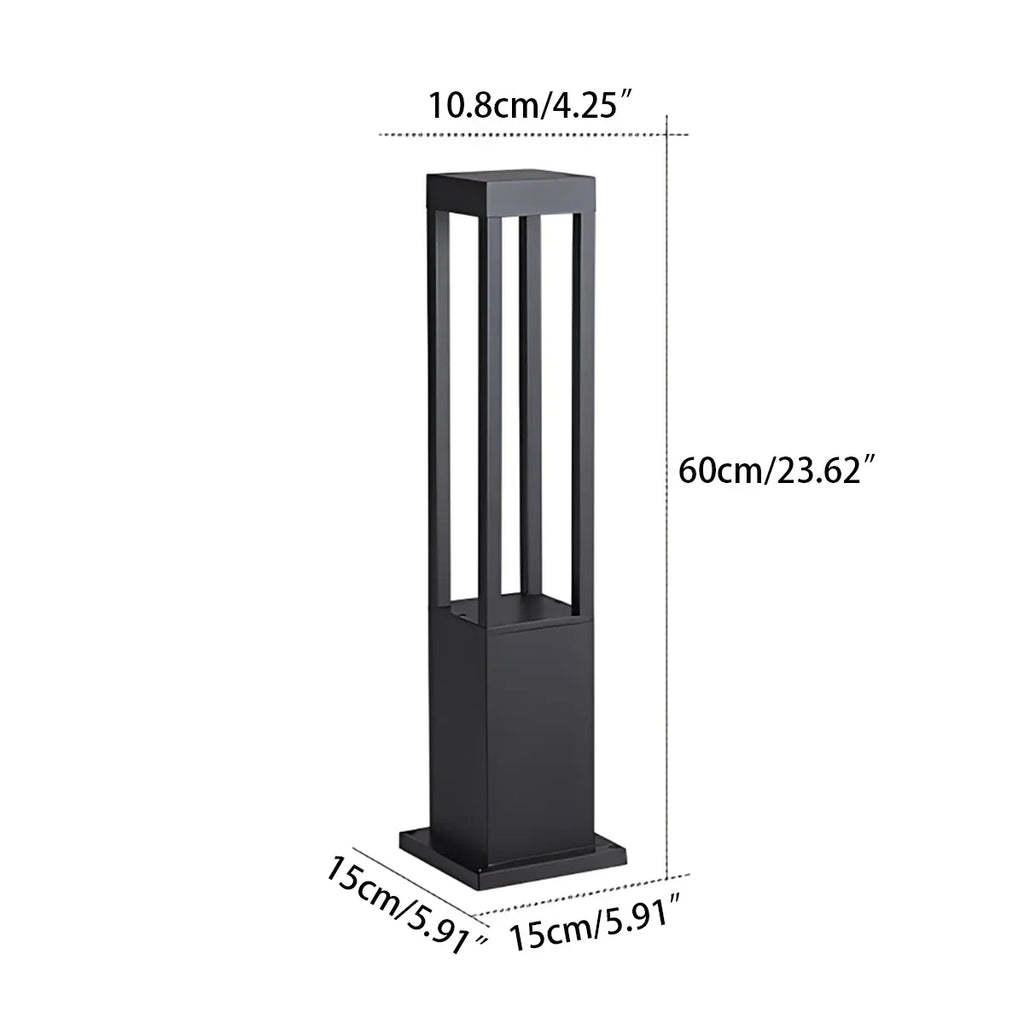 Cylindrical Lawn Outdoor Floor Lamp | Desfino