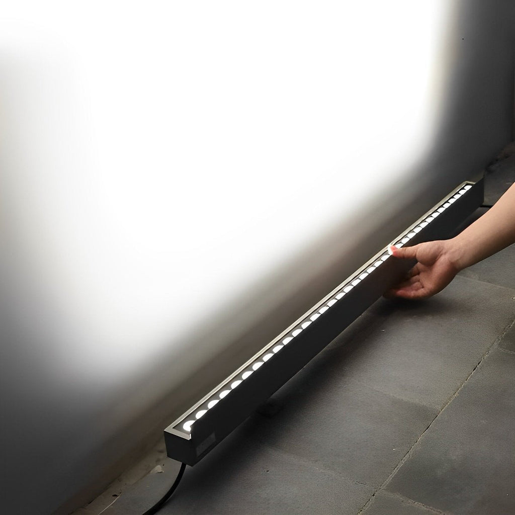 Lave-mur LED à intensité variable Lumenia — aluminium étanche, câblage fixe DC24V - Desfino