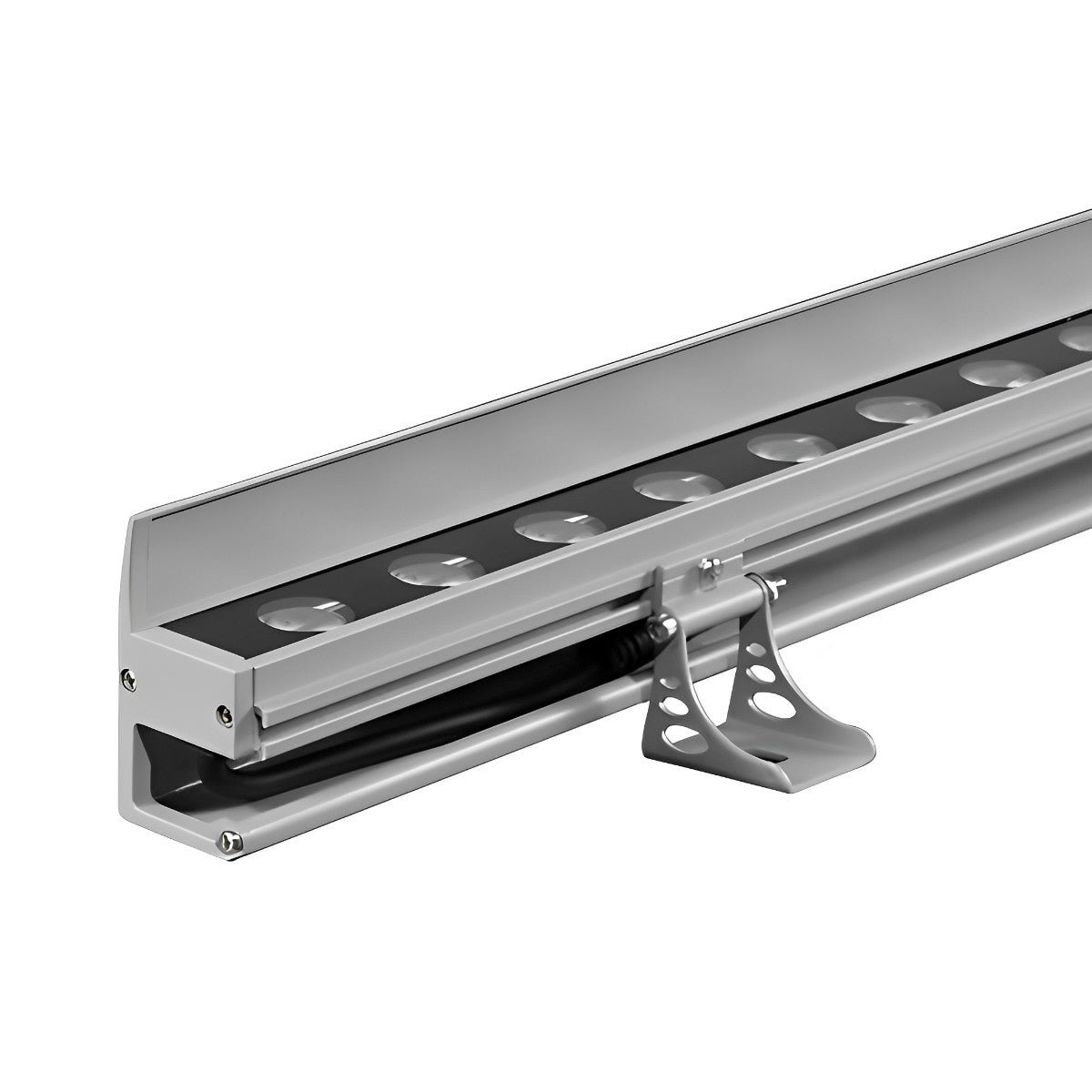 Lave-mur LED à intensité variable Lumenia — aluminium étanche, câblage fixe DC24V - Desfino