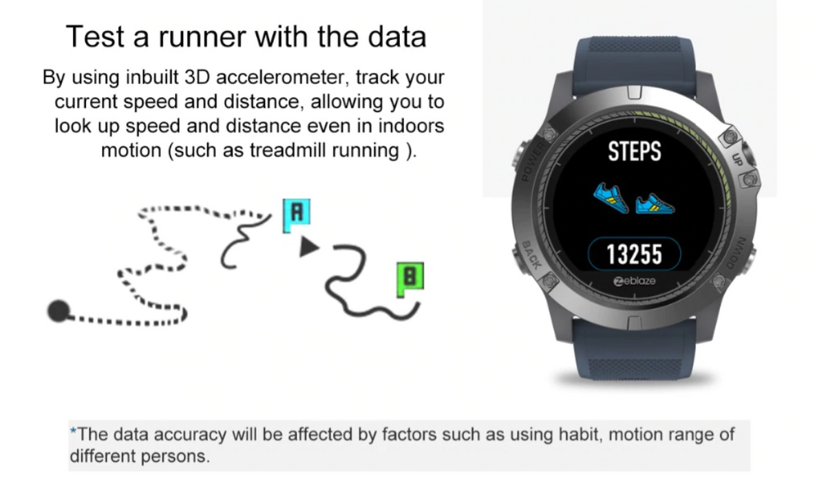 Montre connectée tactique RidgeTech — Résistante à l’eau et à la poussière, activité et fréquence cardiaque - Desfino
