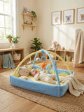 2-in-1 Rectangular Baby Play Mat — Sensory Arch Activity Gym