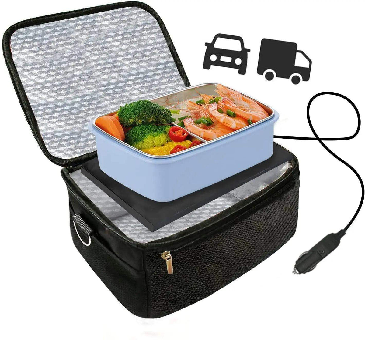 AeroNova Portable Electric Lunch Warmer — Travel Food Heater - Desfino