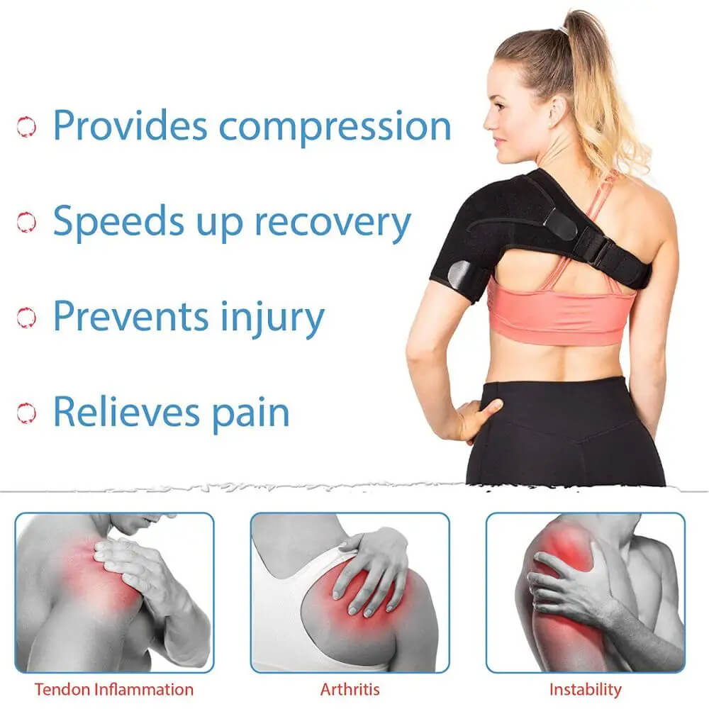 ValoraShield Schulterbandage — verstellbare Kompressionsunterstützung - Desfino