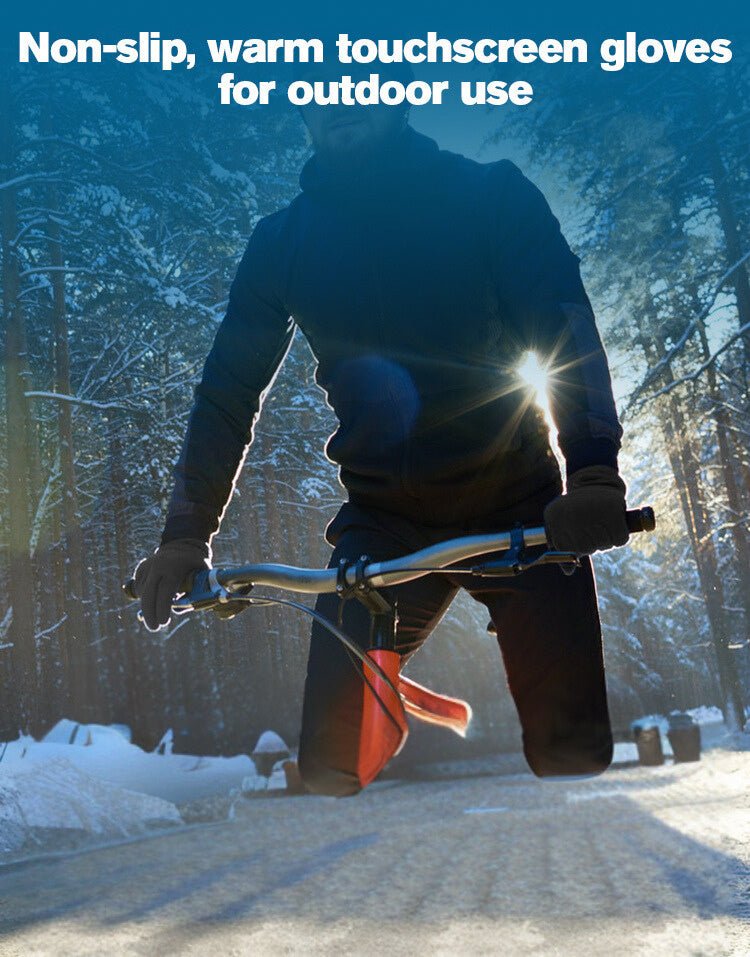 Gants de cyclisme imperméables Nordvik — Isolants, thermiques, compatibles avec les écrans tactiles - Desfino