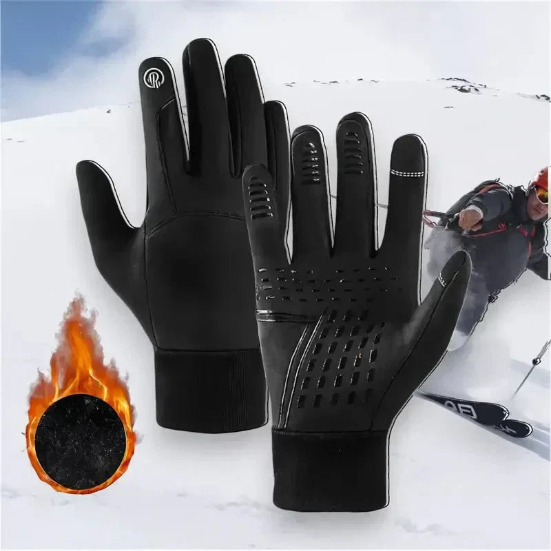Gants de cyclisme imperméables Nordvik — Isolants, thermiques, compatibles avec les écrans tactiles - Desfino