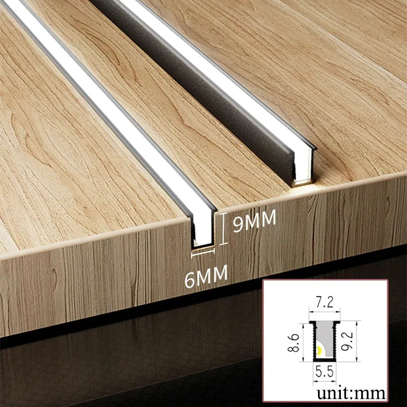 超薄 LED 灯条 — 可裁剪、可连接、长度可调 - Desfino