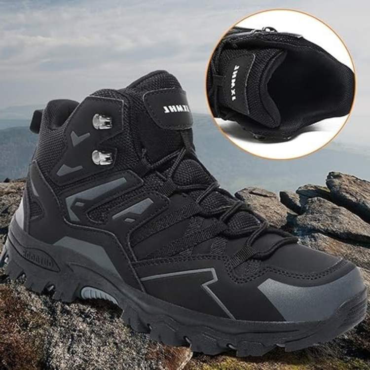 Wysokie buty trekkingowe Trekaro — podparcie ortopedyczne, antypoślizgowe podeszwy - Desfino