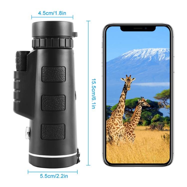 NexMon高清单筒望远镜12x50mm — 防水BAK-4光学镜片 | Desfino
