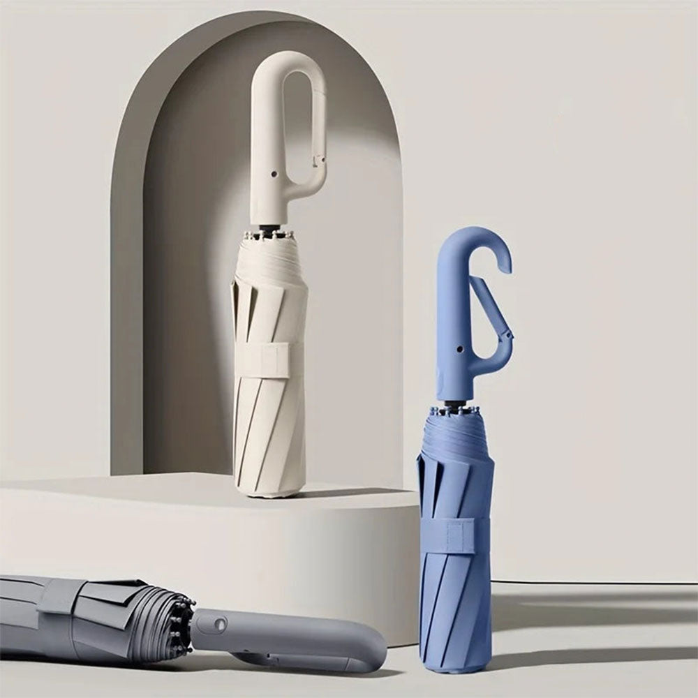 Parapluie compact automatique NimbusGuard — Revêtement protecteur solaire UPF50+ - Desfino