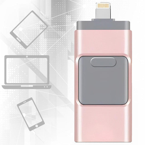 Unità USB NexPort 128GB 4-in-1 — Spazio di archiviazione per iPhone e Android - Desfino