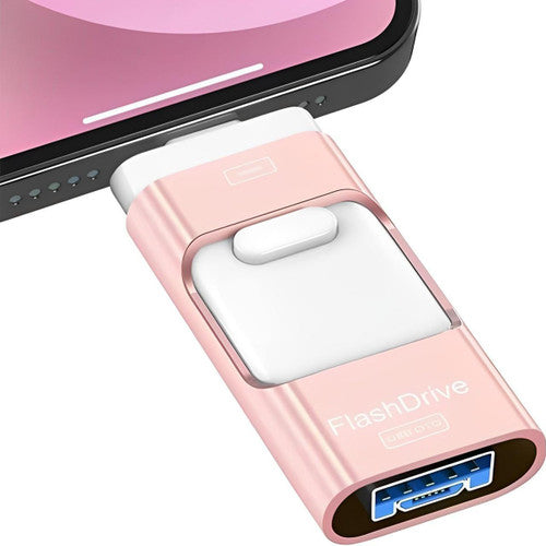 Unità USB NexPort 128GB 4-in-1 — Spazio di archiviazione per iPhone e Android - Desfino