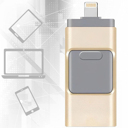 Unità USB NexPort 128GB 4-in-1 — Spazio di archiviazione per iPhone e Android - Desfino
