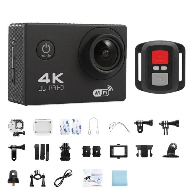 Cameră de acțiune Vexon 4K WiFi impermeabilă — pentru vlogging în aer liber | Desfino