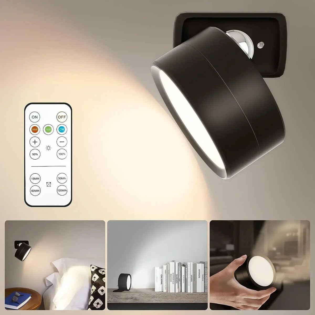 مصباح LumaTouch LED محيطي قابل للتعديل — التحكم بالسطوع باللمس - Desfino