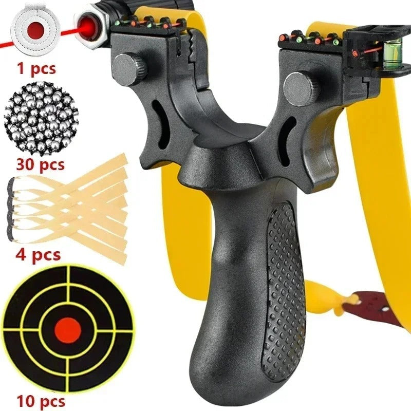 Kestrel Aim Slingshot — Integrated Laser, Level & Anti-Slip Grip - Desfino