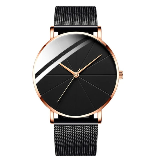 Pánské luxusní hodinky Aurion Crest 37mm — výrazný ciferník, pouzdro z nerezové oceli - Desfino