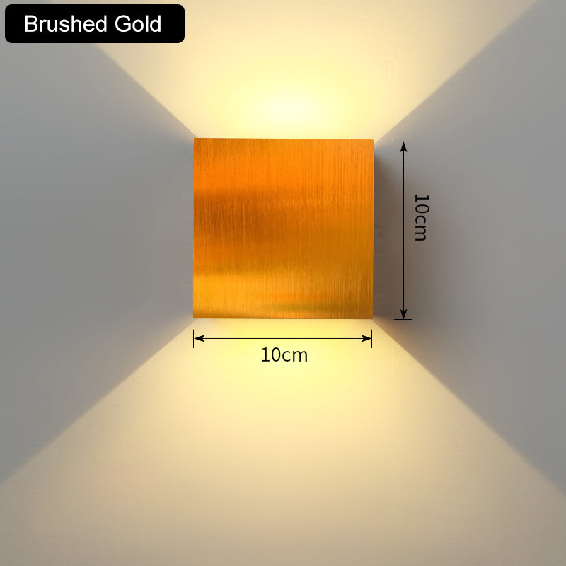 Nordycka kinkietowa lampa LED Asterra 6W — minimalistyczna, ciepłe/zimne białe światło - Desfino