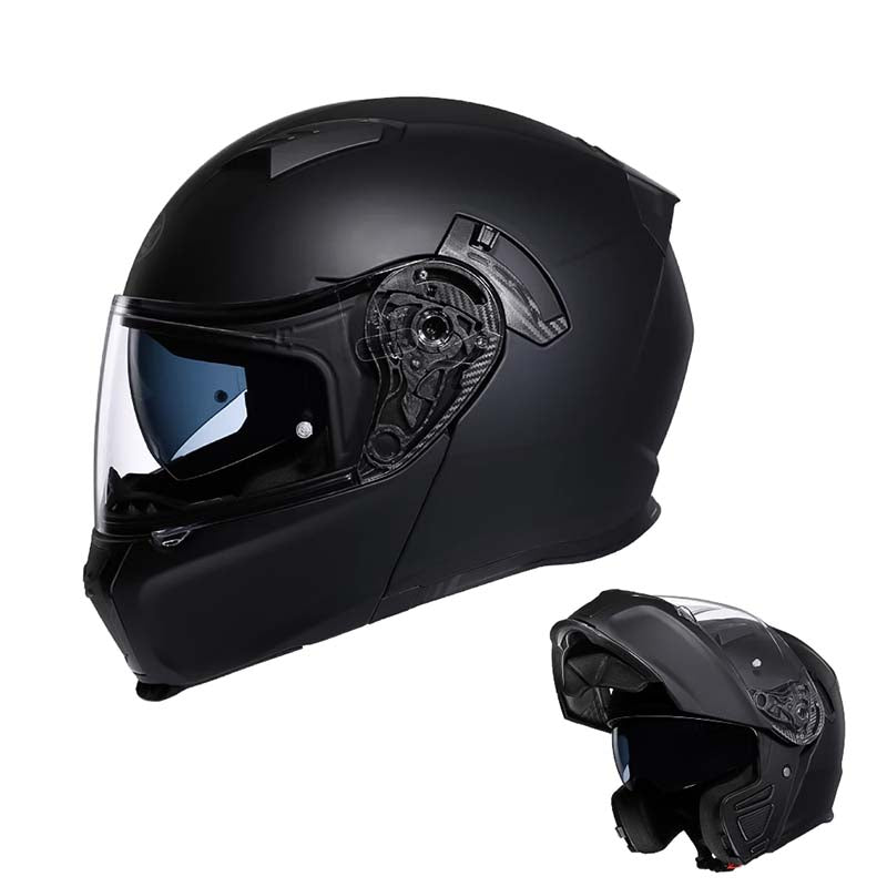 Casque de moto modulable — DOT & ECE, double visière, doublure lavable - Desfino