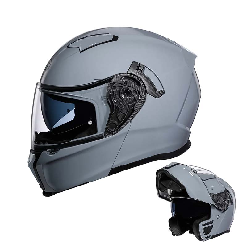 Casque de moto modulable — DOT & ECE, double visière, doublure lavable - Desfino